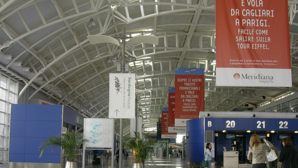 a picture of the departure area at ELMAS international airport - Credits: Josh Ca, public domain
